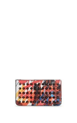 Credilou Leather Zip-Around Card Case