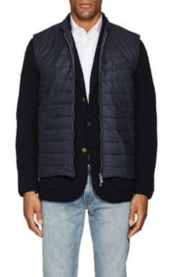 Quilted Tech-Poplin Vest