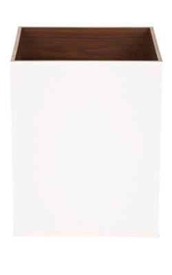 Leather Rectangular Wastebasket 1
