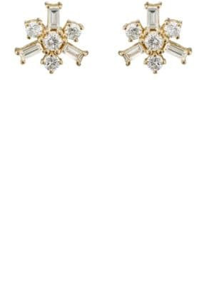 Snowflake Stud Earrings