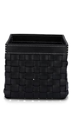 Intrecci Large Square Woven Leather Basket