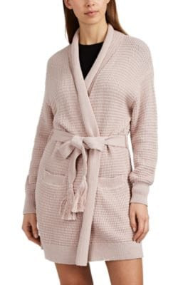 Fiona Waffle-Knit Cotton Wrap Robe