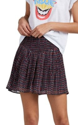 Geometric-Print Miniskirt