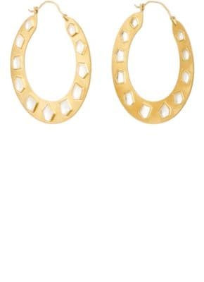 Rainbow Moonstone Hoops