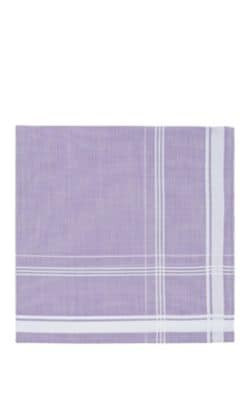 Sarabande Satin-Striped Cotton Pocket Square