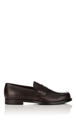 Spazzolato Leather Penny Loafers