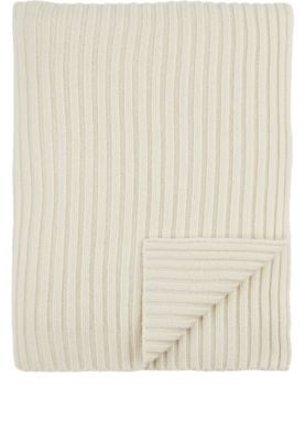 Rib-Knit Cashmere Throw