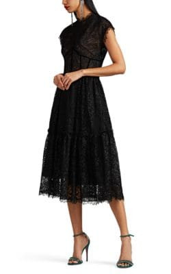 Floral Lace A-Line Cocktail Dress