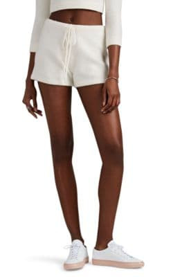Brushed Stretch-Cashmere Shorts