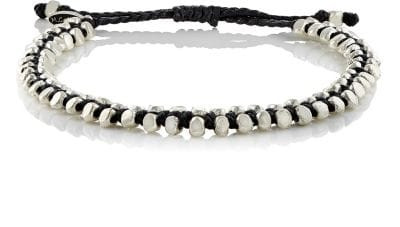 Beaded Waxed Cord Bracelet 2