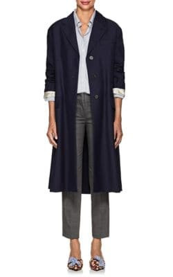 Mohair-Wool Belted Coat