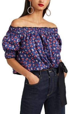 Floral Faille Reversible Top