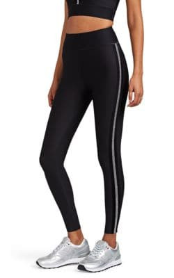 Tux Crystal-Embellished Leggings