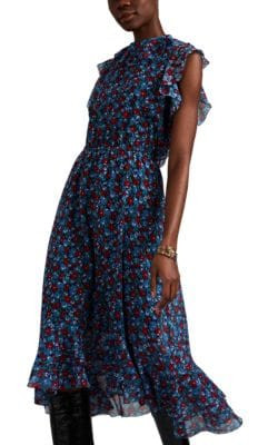 Juli Floral Cotton-Silk Dress