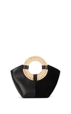 Axis Leather & Suede Mini Tote Bag