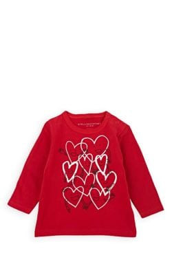 Infants' Heart-Print Cotton T-Shirt