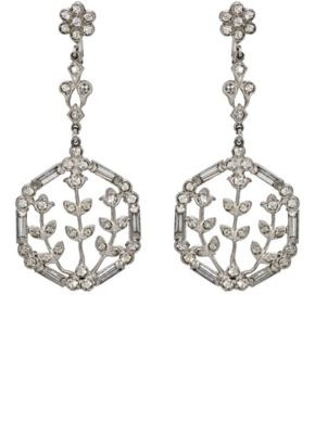 Embellished Triple-Drop Earrings