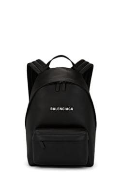Logo Leather Everyday Backpack