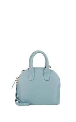 Top-Handle Leather Crossbody Bag