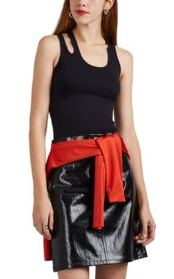 Slashed-Shoulder Tech-Jersey Tank