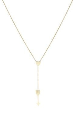 Heart & Arrow Charm Y-Chain Necklace