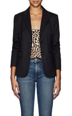 Virgin Wool Two-Button Blazer