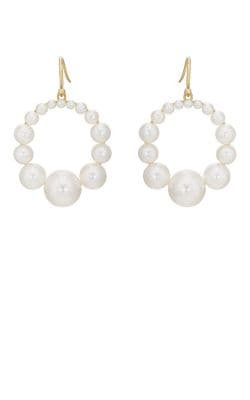 Pearl Hoop Earrings
