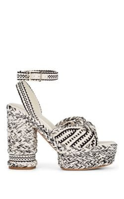 Barbara Cotton Platform Sandals 1