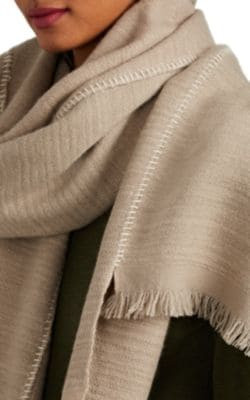 Padra Basket-Weave Cashmere Scarf