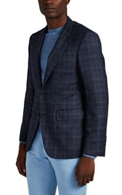 Plaid Travel Wool Two-Button Sportcoat