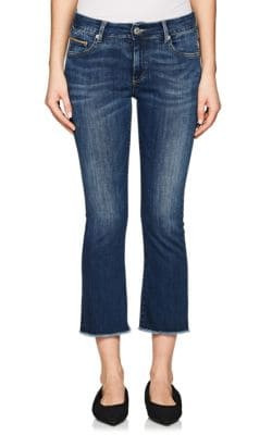 Cigarette Crop Flared Jeans