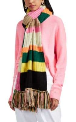 Longstocking Striped Cashmere Oversized Scarf