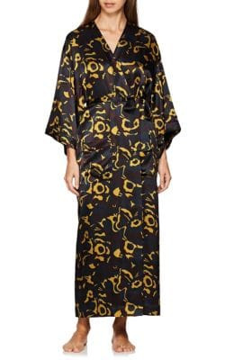 Interior Aster Silk Kimono Robe