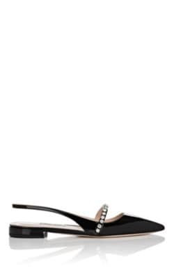 Patent Leather Mary Jane Slingback Flats