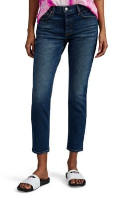 Yasmin Mid-Rise Slim Crop Jeans