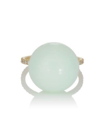 Green Opal Sphere Ring