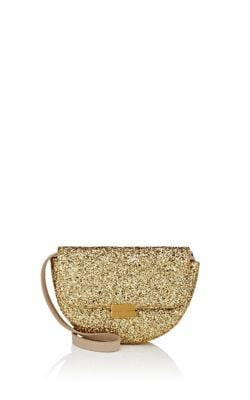 Anna Small Glitter Leather Belt Bag