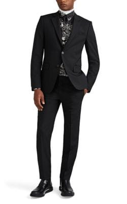 Worsted Wool Two-Button Suit