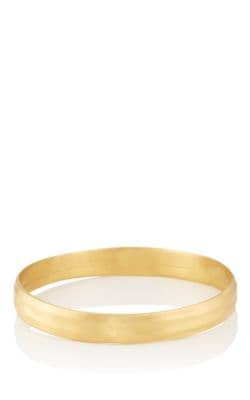 Textured Yellow Gold Bangle