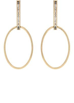 White-Diamond Drop Earrings