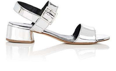 Specchio Leather Slingback Sandals