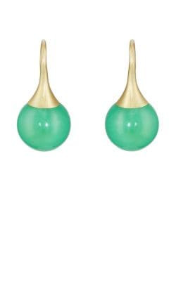 Chrysoprase Sphere Drop Earrings