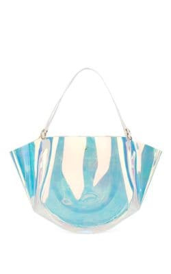 Mia Leather-Trimmed Tote Bag