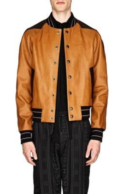 Leather Baseball Jacket 1