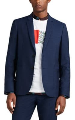 Wool-Mohair Two-Button Sportcoat