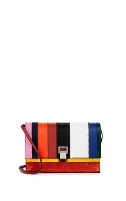 Patchwork Small Leather & Suede Lunch Bag