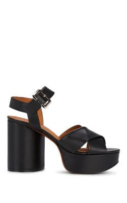 Vianne Leather Platform Sandals