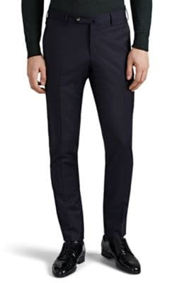 Worsted Wool Super-Slim Trousers 1