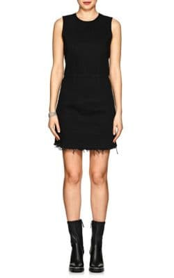 Frayed Denim Minidress