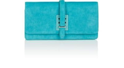 Busy Night Suede & Lizard Clutch